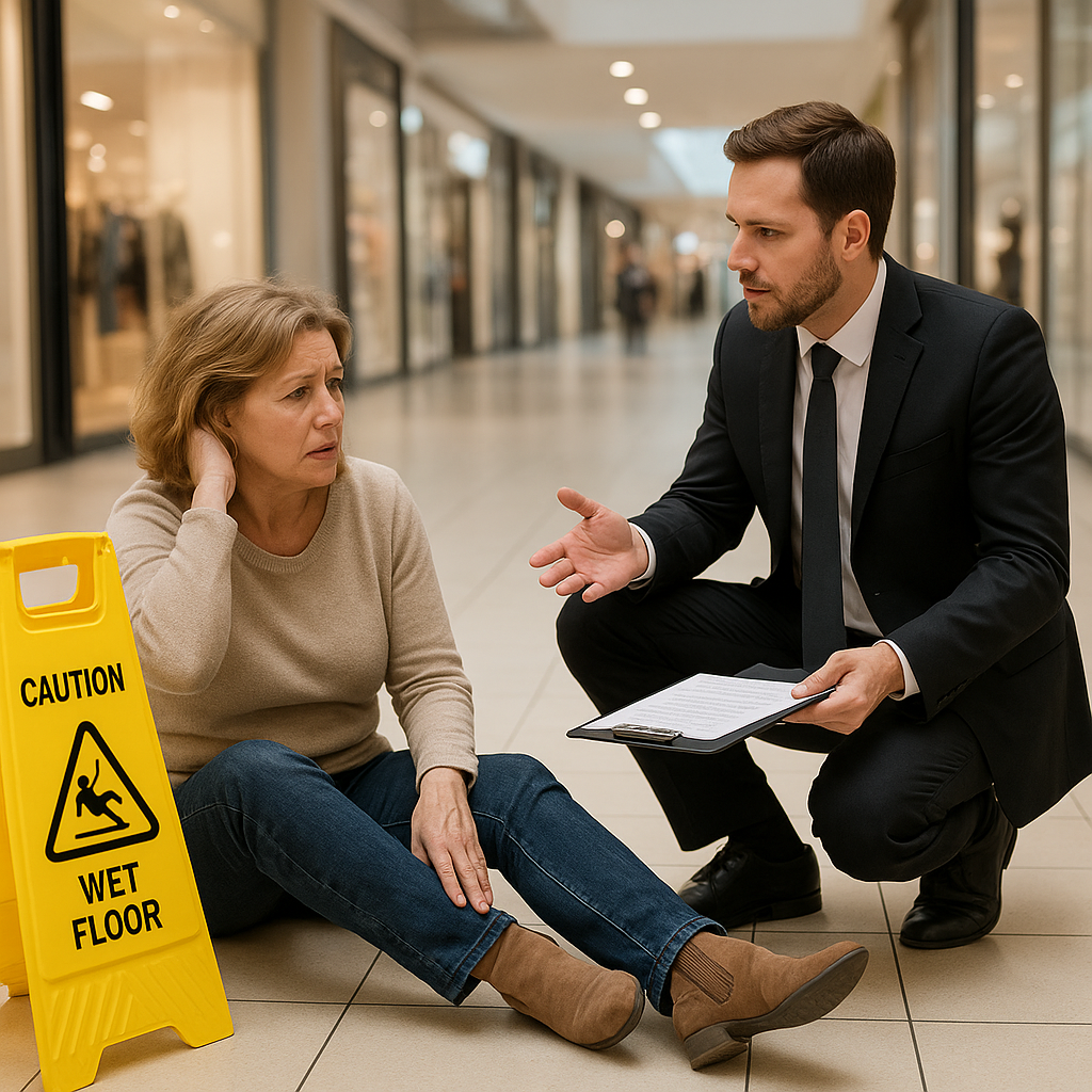 Jak uzyskać odszkodowanie po wypadku na terenie sklepu lub galerii