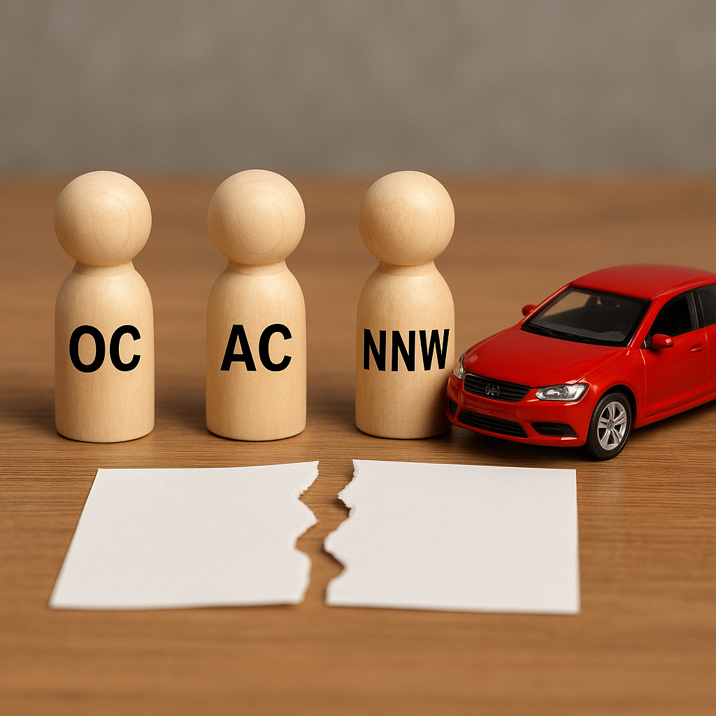 Jakie są różnice w odszkodowaniach między OC, AC i NNW